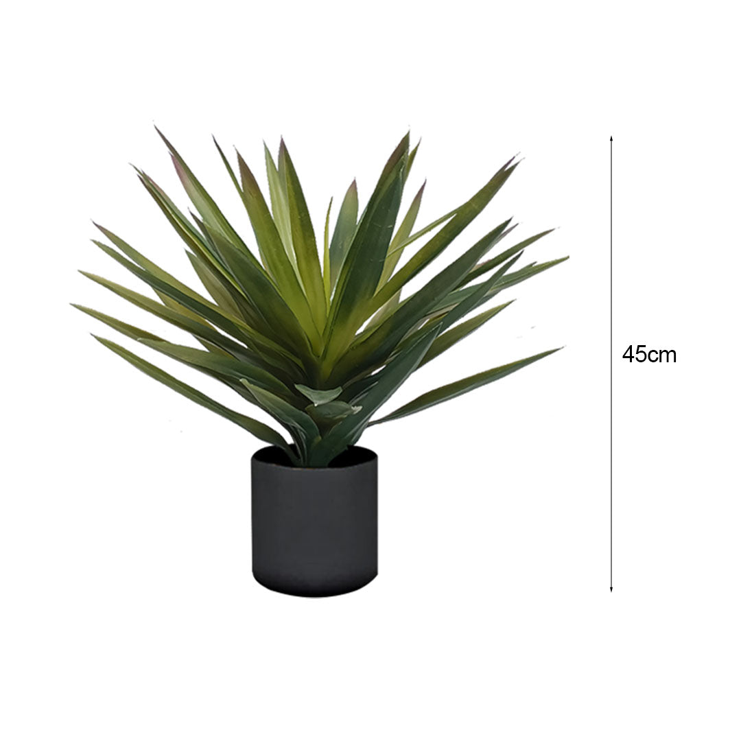 NNEAGS 45cm Yucca Plant Giant Palm Lily Artificial Plant Tabletop Home Accent Decor