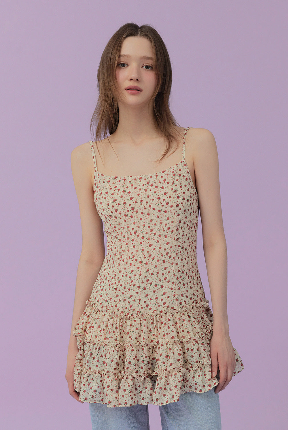 [TWEE] Ldoor Ruffle Mini Dress