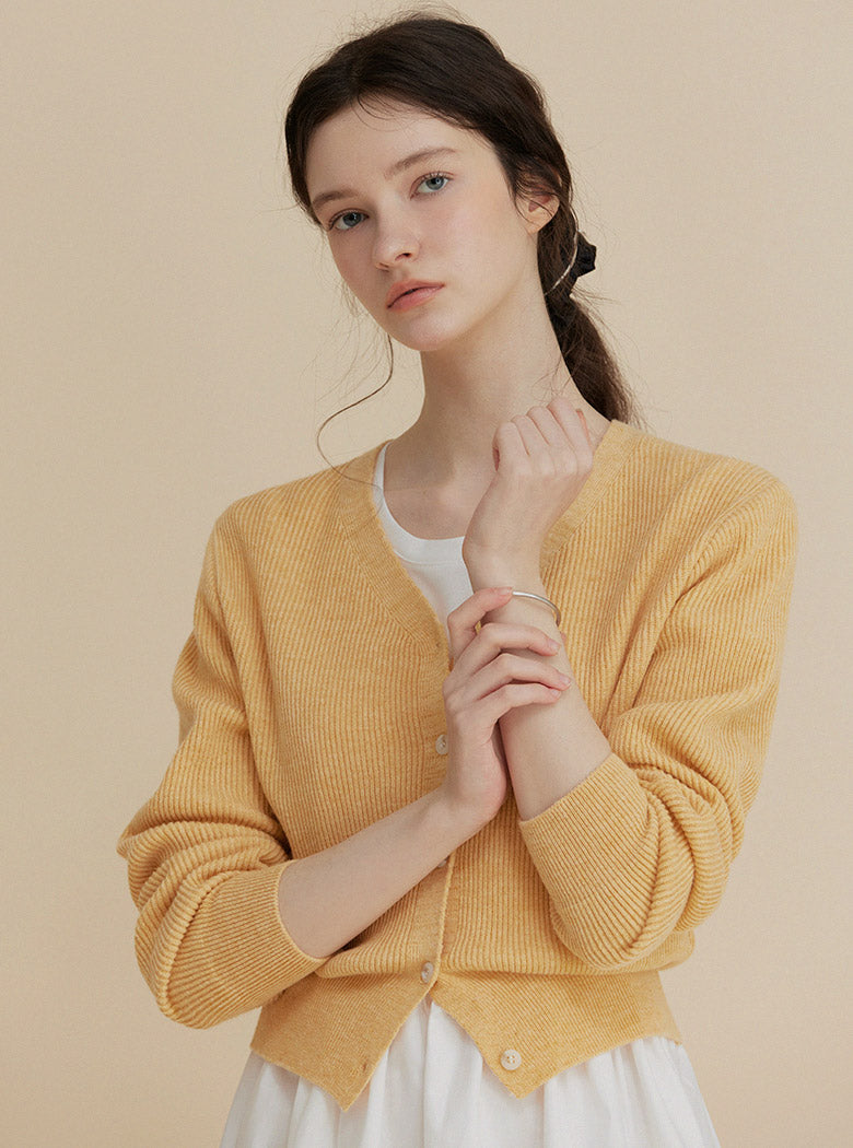 [TWEE] Caprin V-Neck Symbol Cardigan