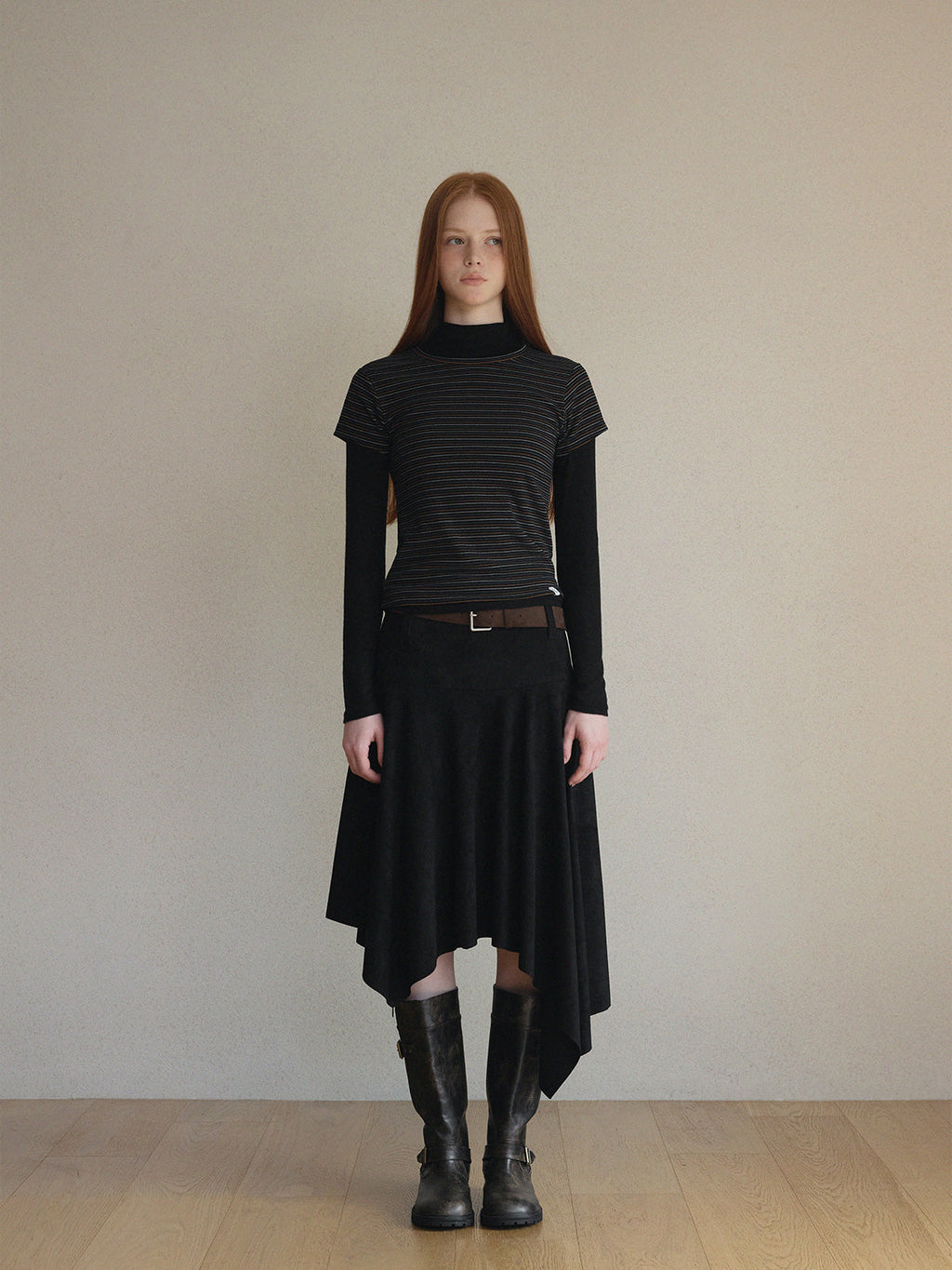 [TWEE] Dcole Stripe Peach Short Sleeve Tee