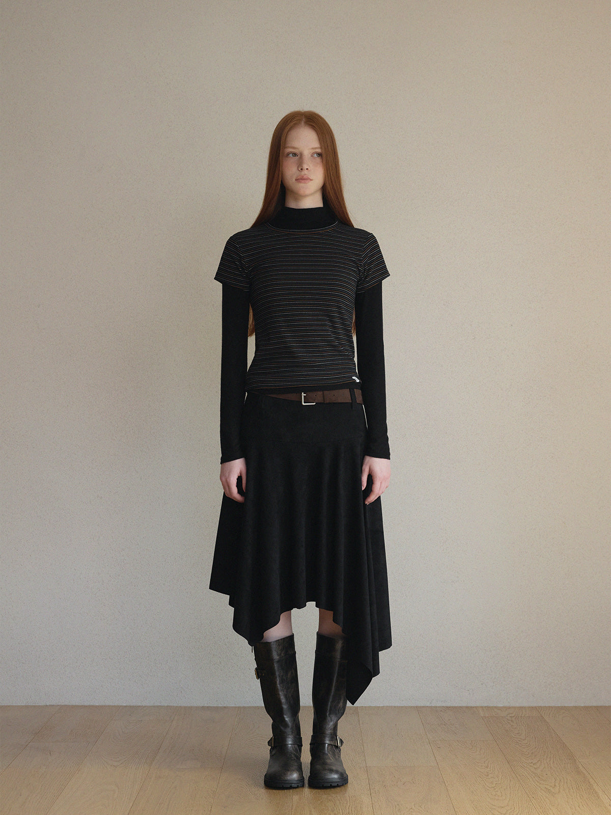 [TWEE] Dcole Stripe Peach Short Sleeve Tee