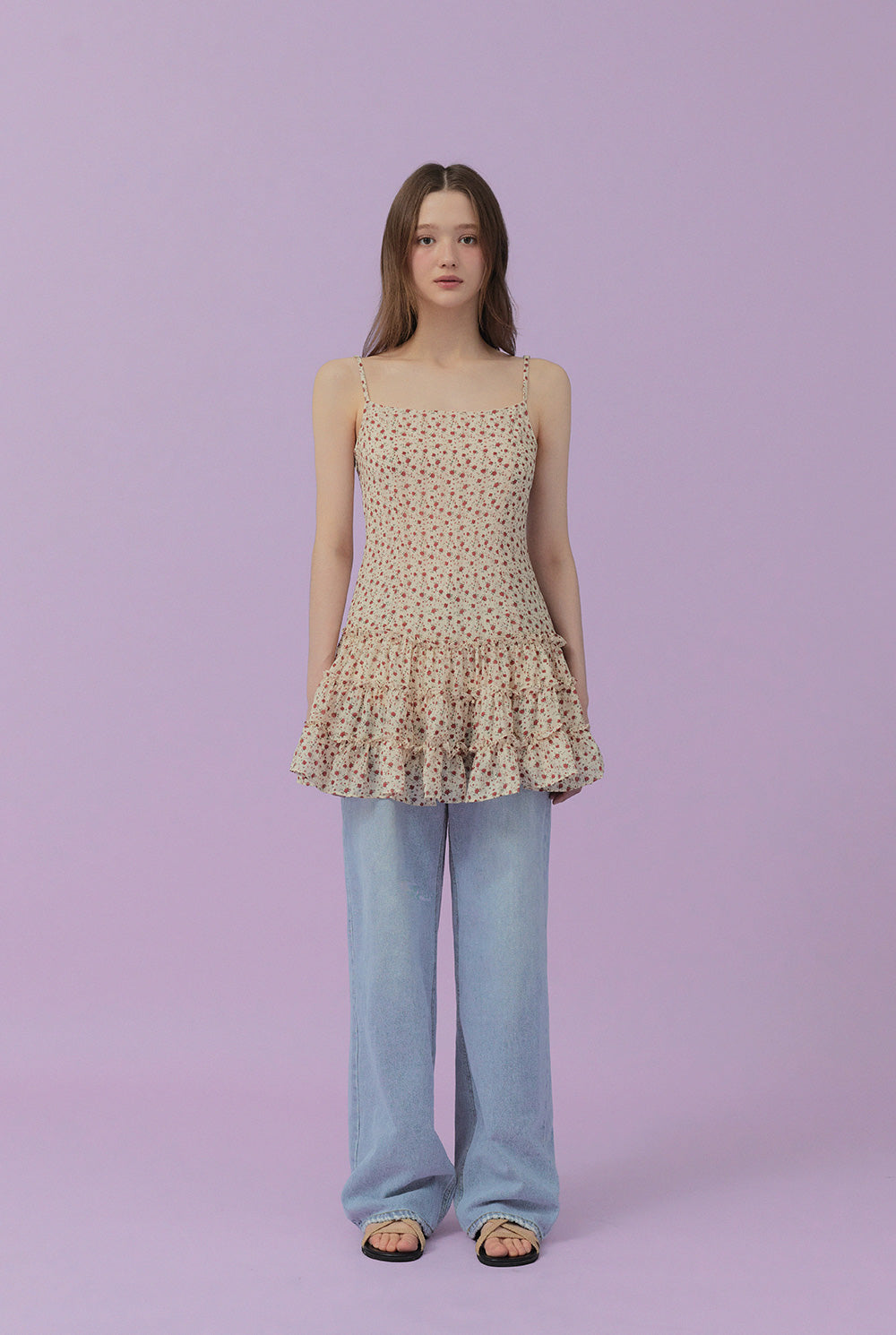 [TWEE] Ldoor Ruffle Mini Dress