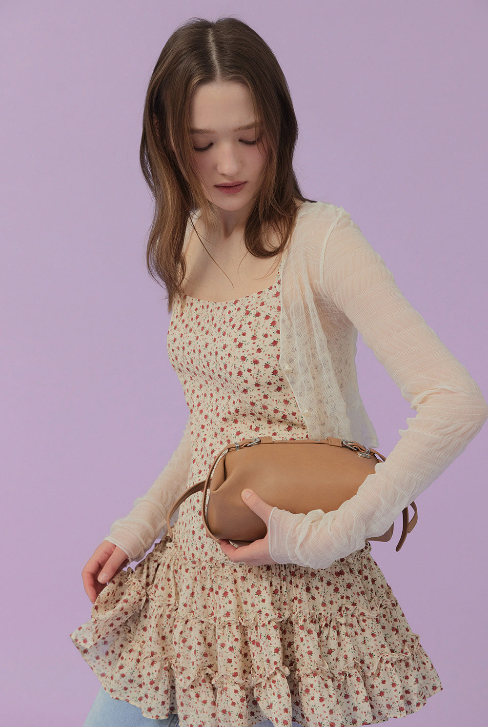 [TWEE] Ldoor Ruffle Mini Dress