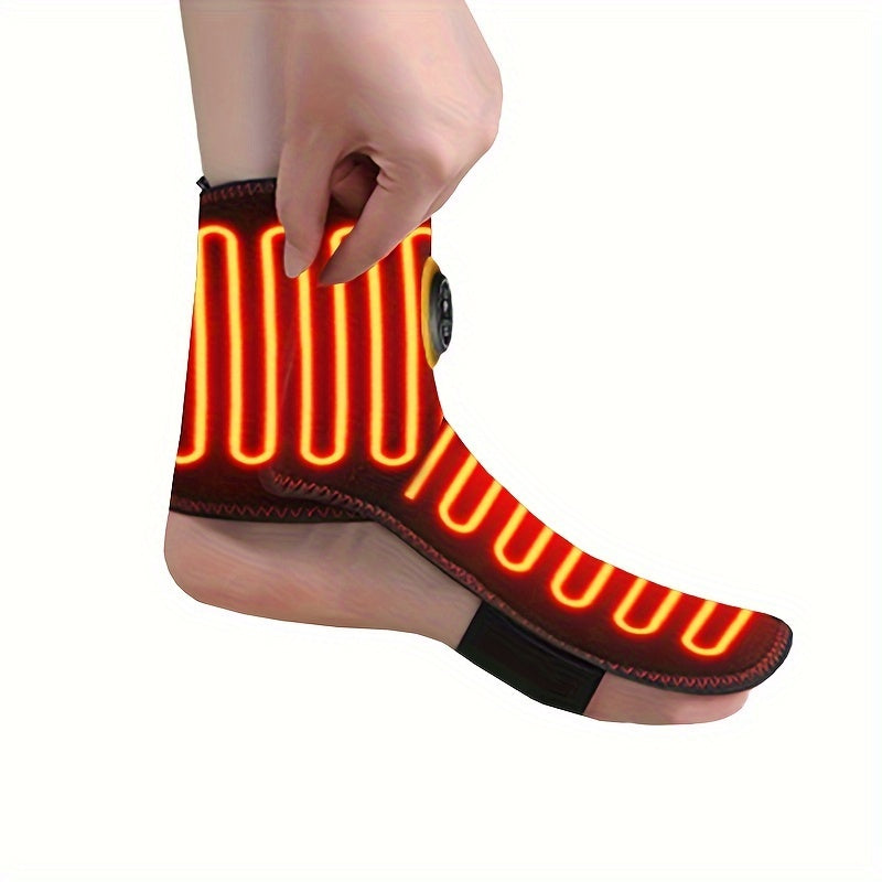 NNETM USB Heated Ankle Brace with Massage Function - Black