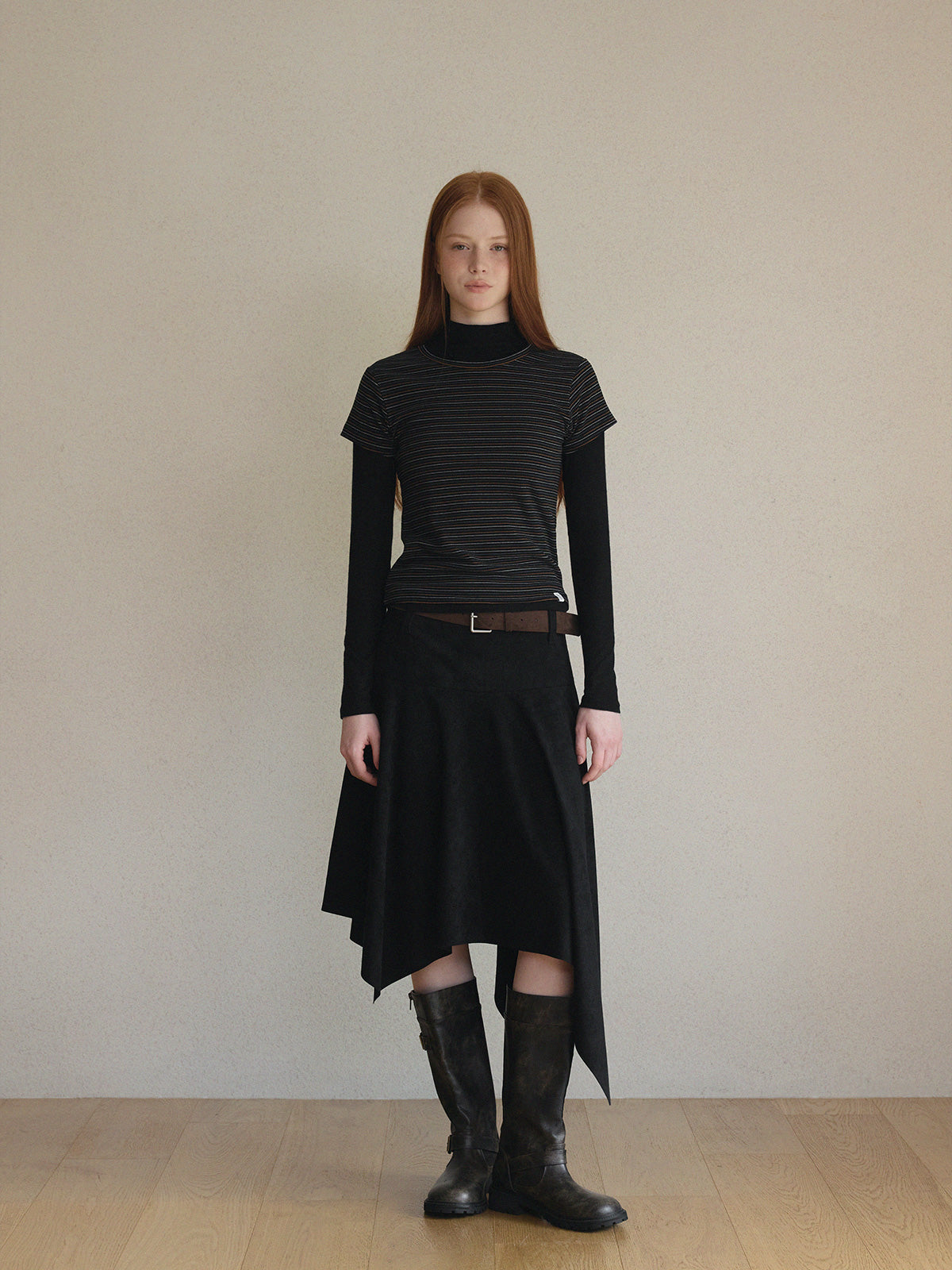 [TWEE] Dcole Stripe Peach Short Sleeve Tee