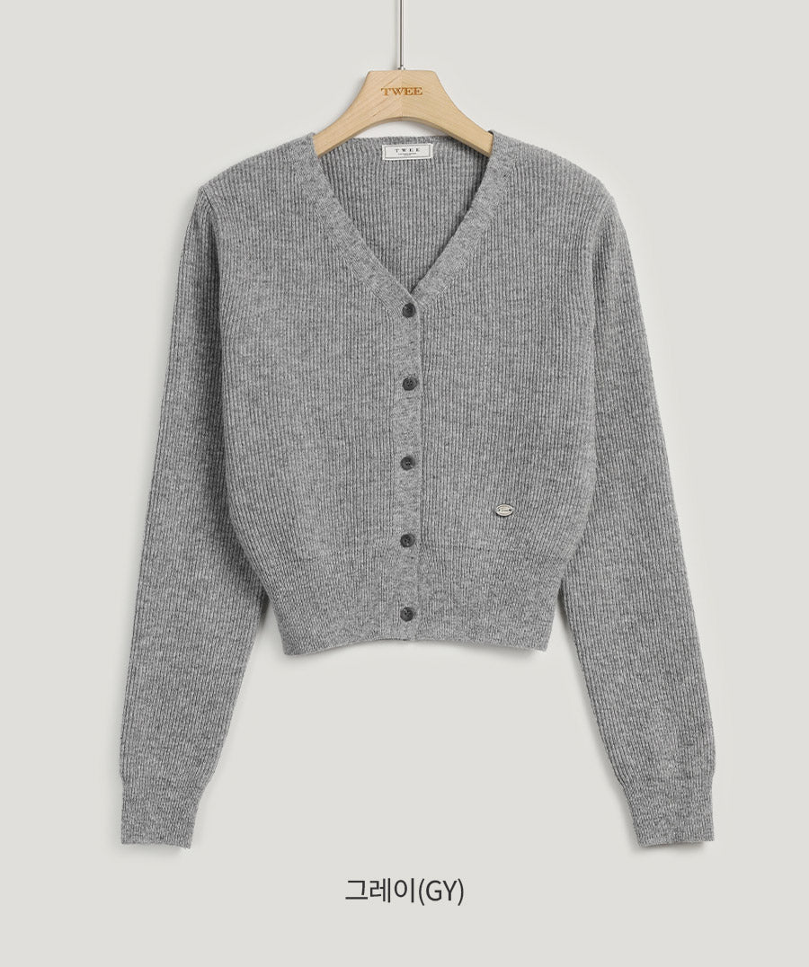 [TWEE] Caprin V-Neck Symbol Cardigan