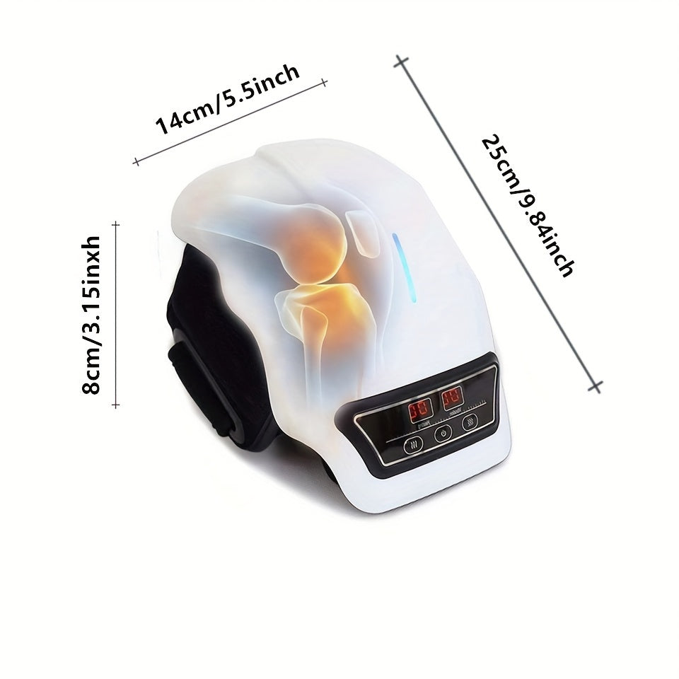 NNETM Rechargeable Knee Massager with Adjustable Temperature - White