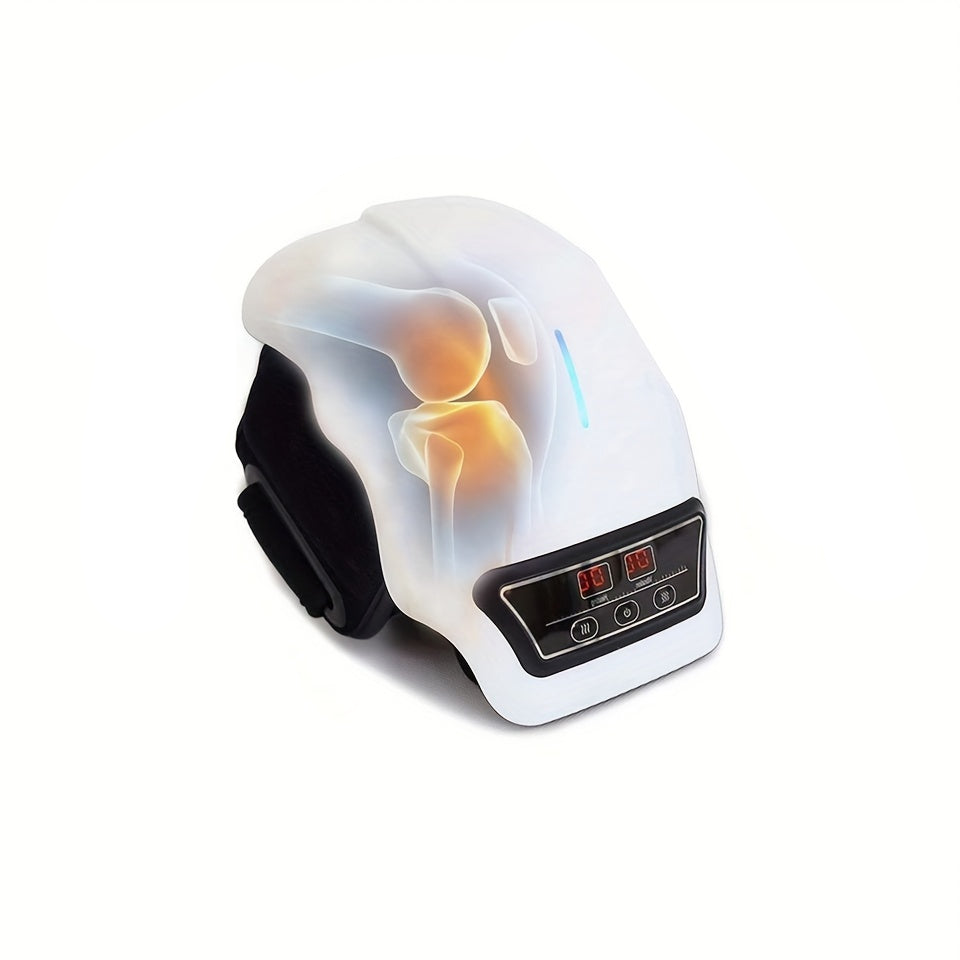 NNETM Rechargeable Knee Massager with Adjustable Temperature - White