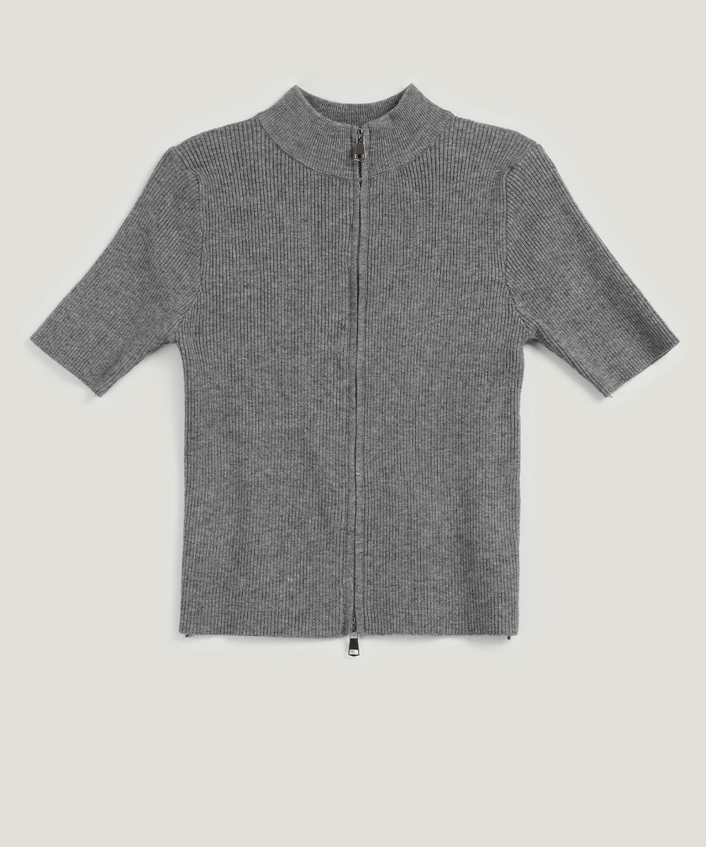 [TWEE] Tonb Two-Way Zipper Knit Zip-Up