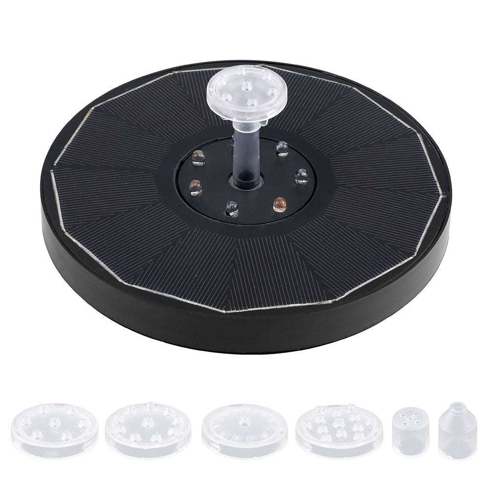NNEDSZ Floating Solar Pond Water Fountain Pump Outdoor Fountains LED Light