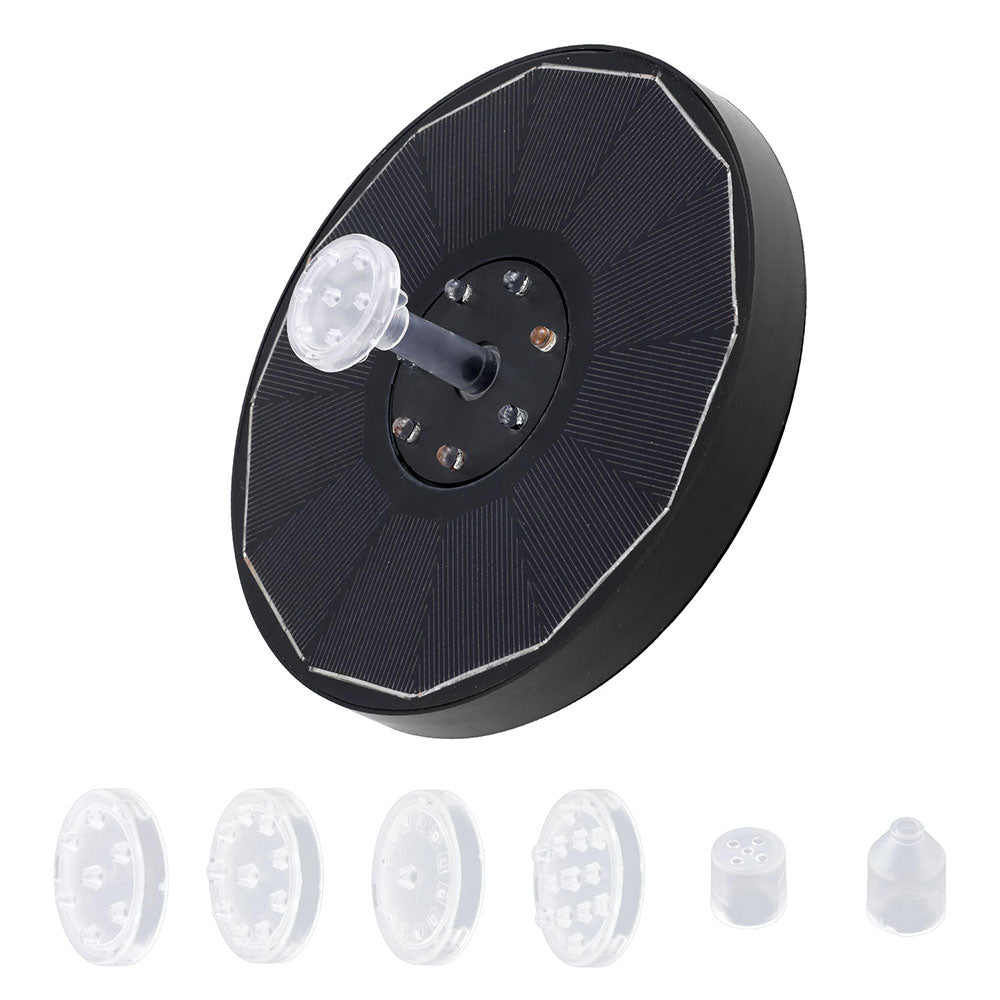 NNEDSZ Floating Solar Pond Water Fountain Pump Outdoor Fountains LED Light