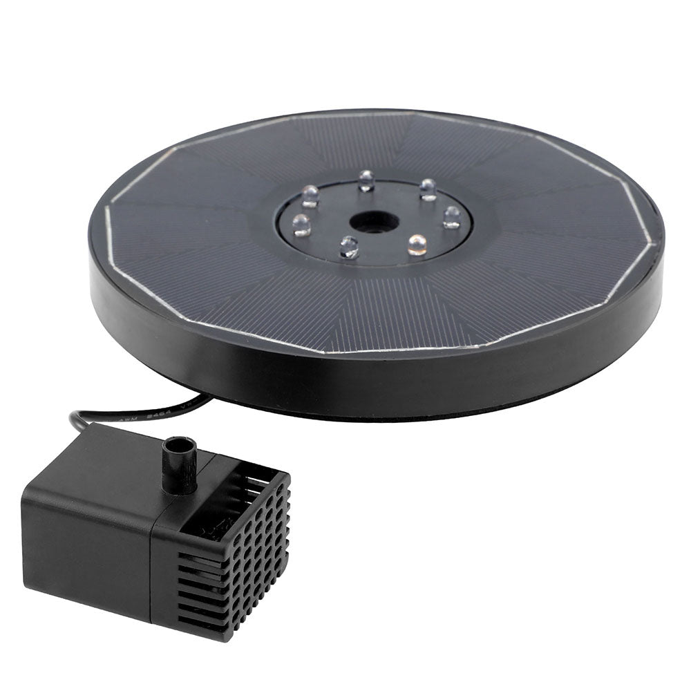 NNEDSZ Floating Solar Pond Water Fountain Pump Outdoor Fountains LED Light