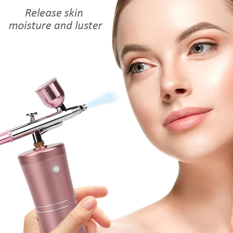 NNEOBA Spray Face Steamer - High Pressure, Moisturizing, Facial Pore Cleaner, Skin Care Airbrush