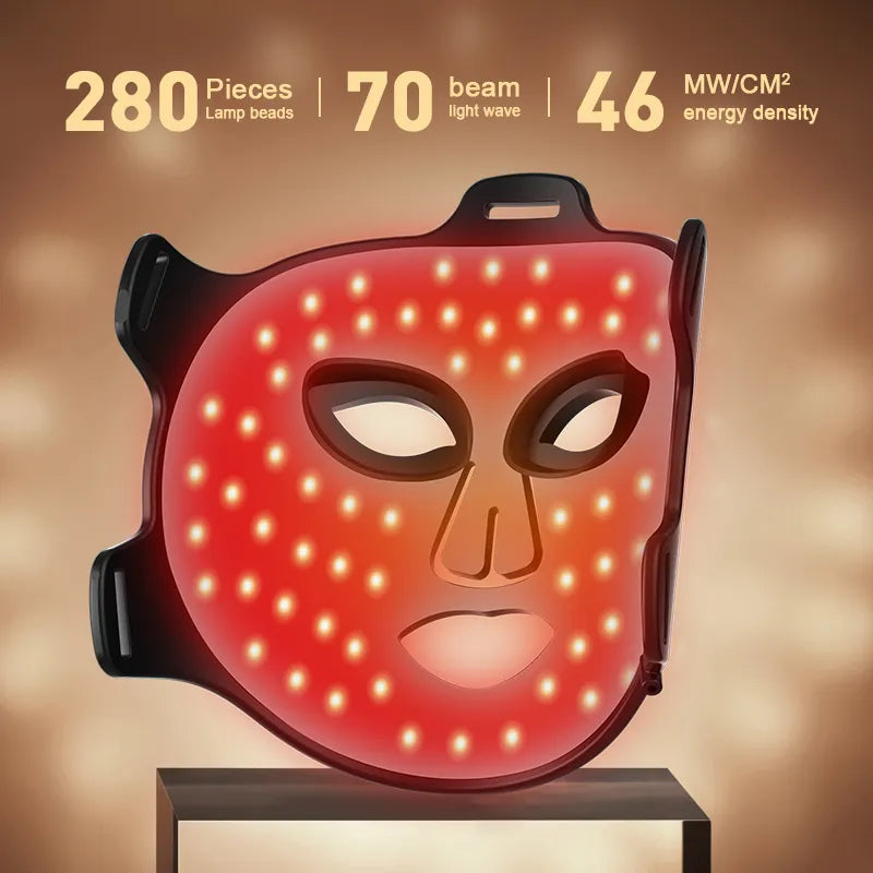 NNEOBA Red LED Infrared Anti-Aging Mask
