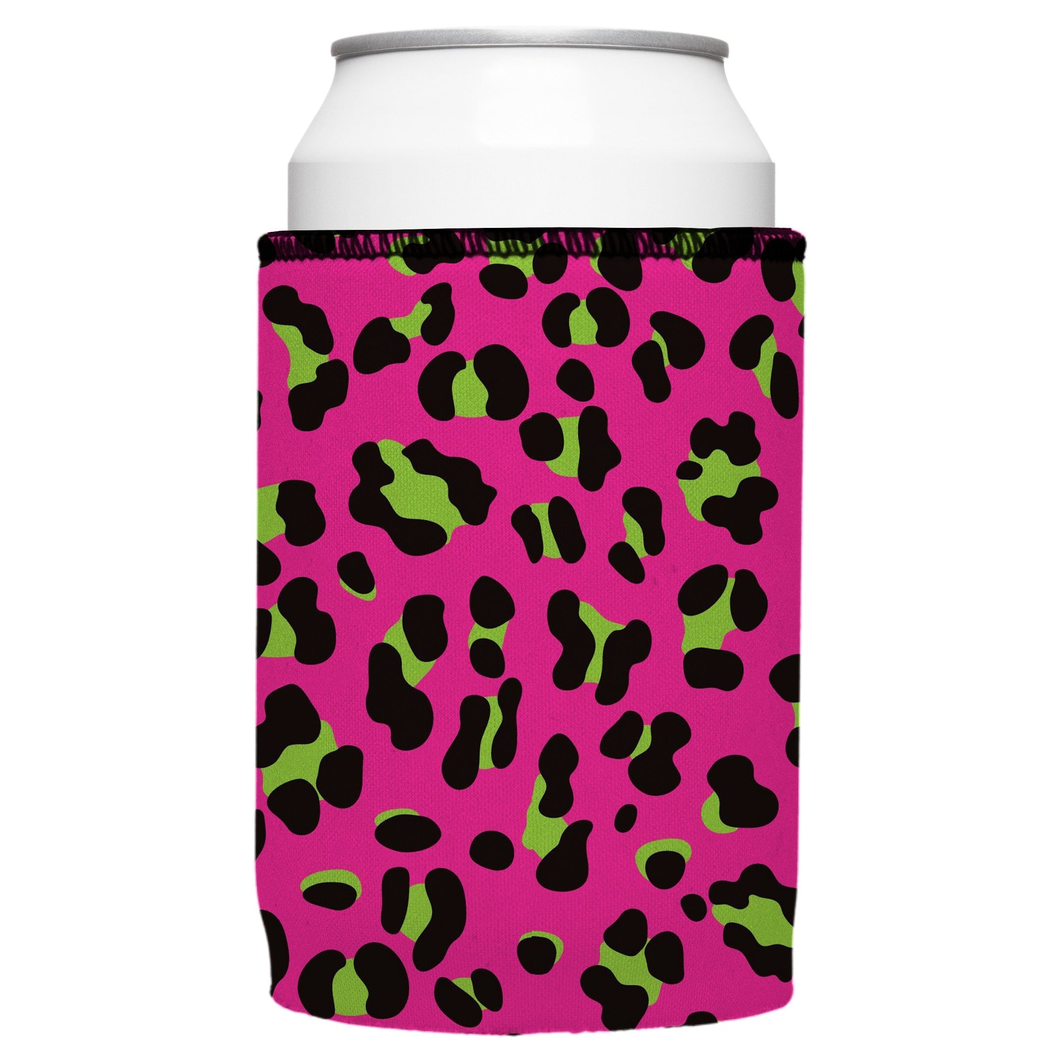 NNEDSZ 80s Leopard Print Stubby Cooler - Standard