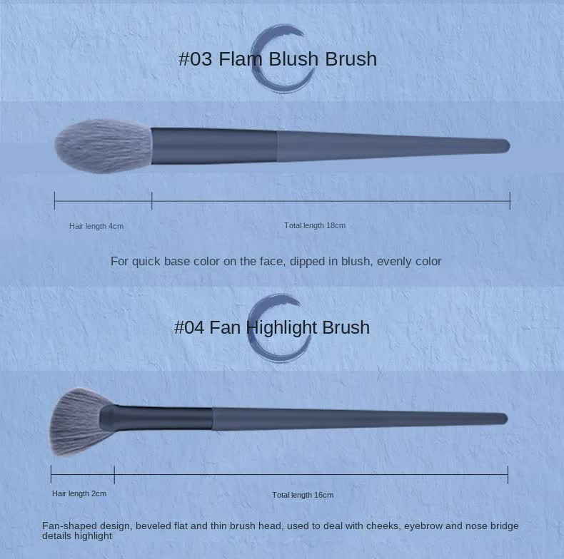 NNEDSZ Gray purple 12-Piece Professional Makeup Brush Set with Cosmetic Bag - Premium Synthetic Fiber, Wooden Handle, Aluminum Tube