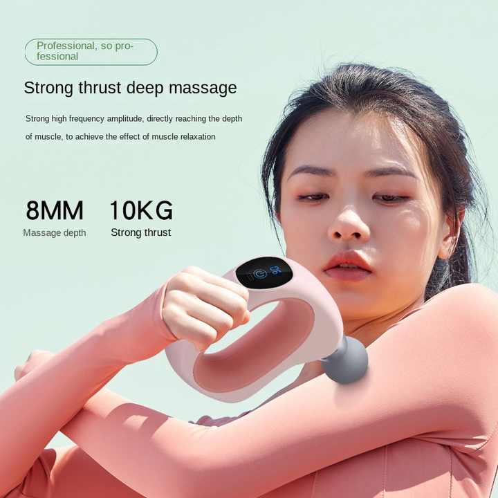 NNEDSZ White Mini Handheld Fascia Gun – Quiet, Portable, and Adjustable 12-Speed Muscle Massager for Neck, Back, and Full Body Relief, ABS+TRP Material