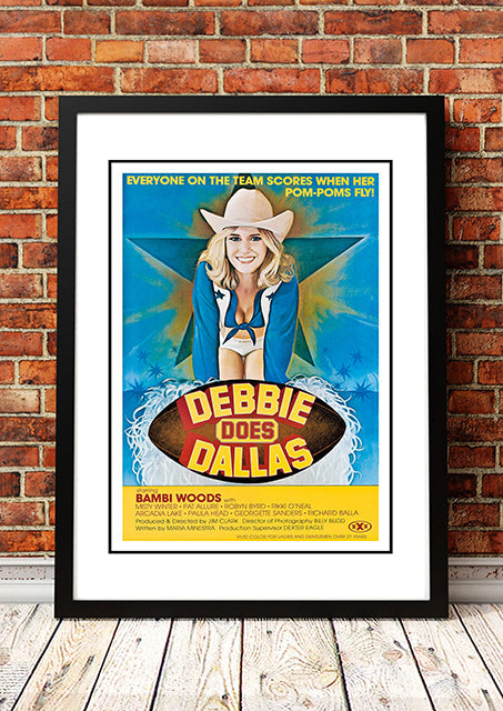NNEDSZ Debbie Does Dallas' Cult Movie Poster! - Framed A3