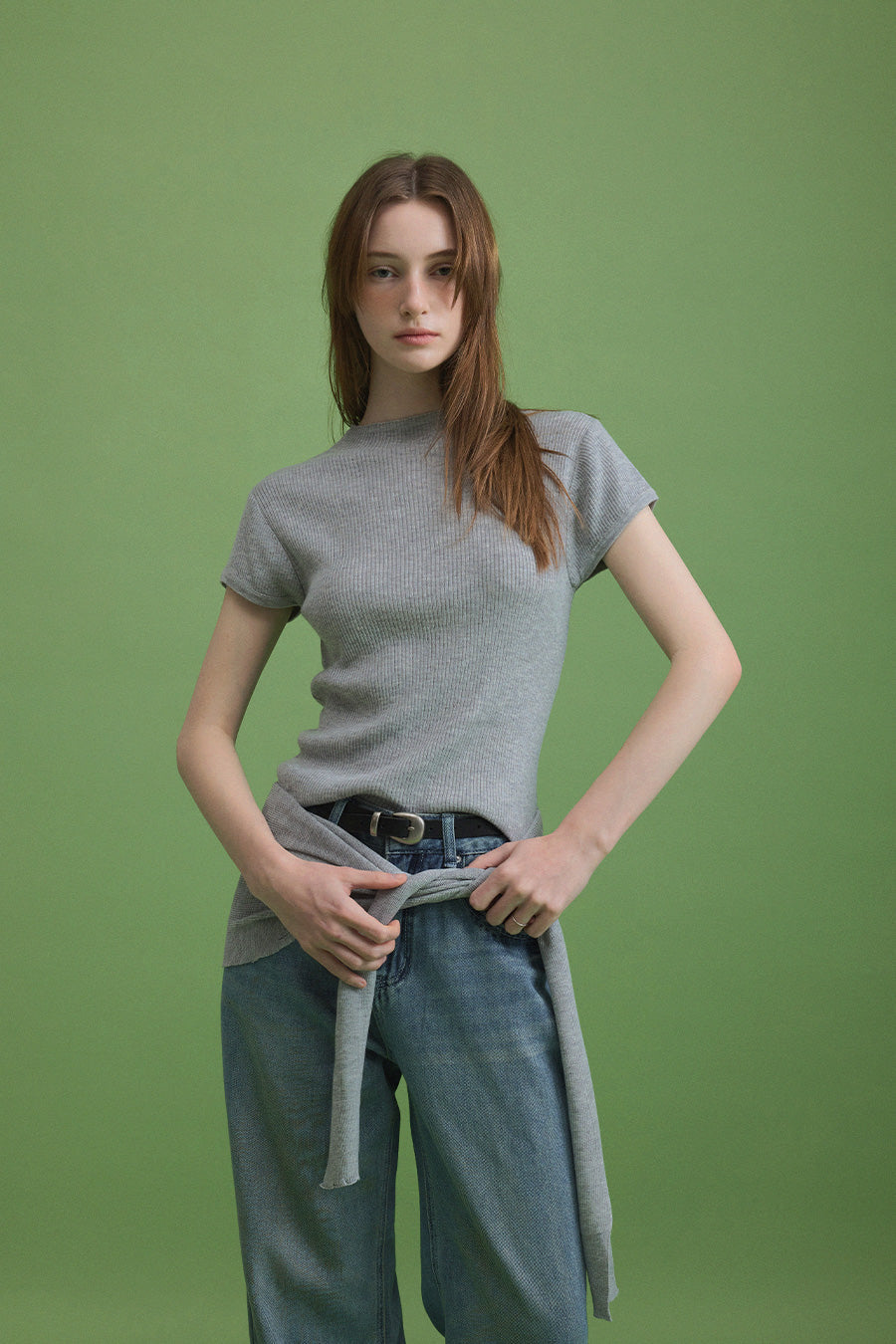 [TWEE] Ond Layered Knit Set