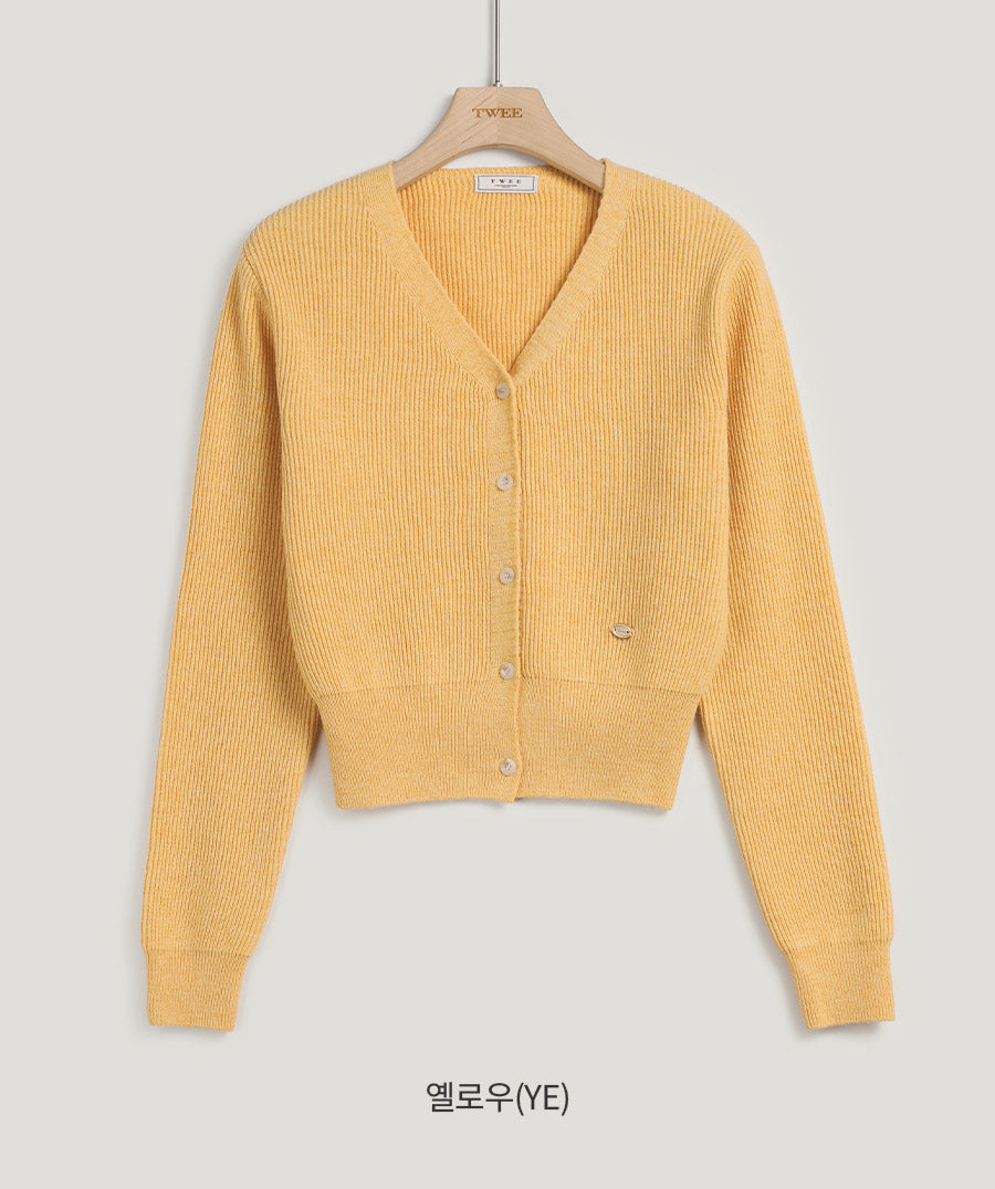 [TWEE] Caprin V-Neck Symbol Cardigan