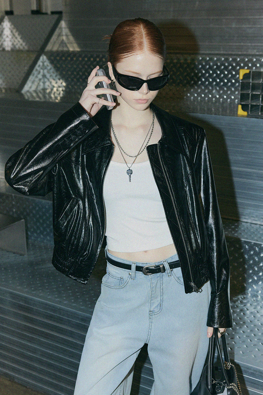 [TWEE] Picky Stripe Wide Denim