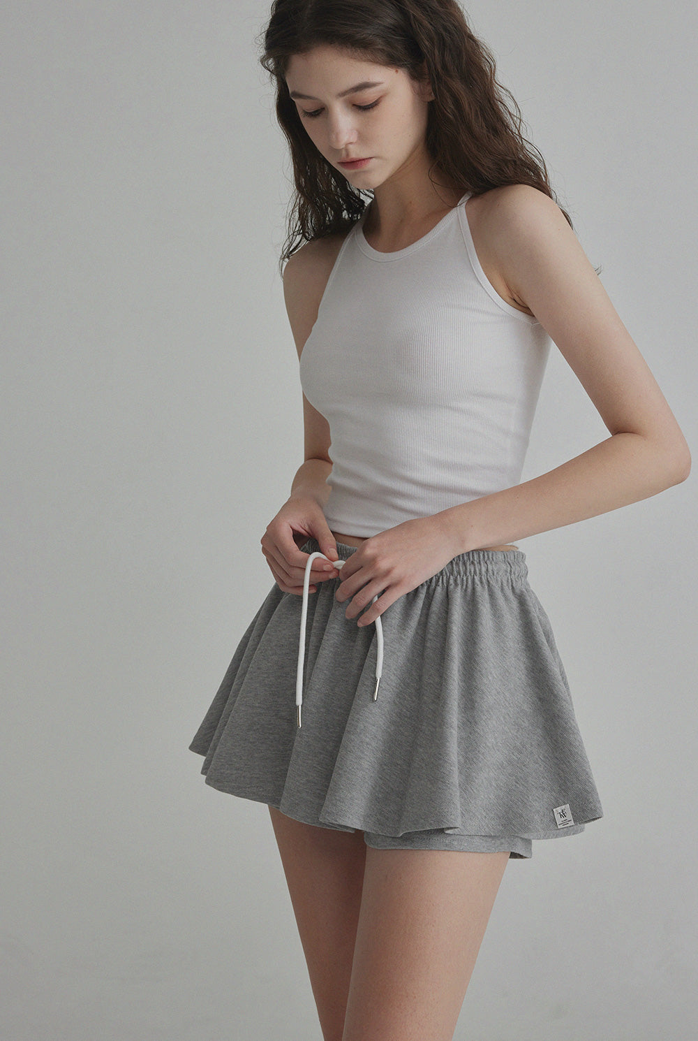 [TWEE] Rellin Layered Banding Skirt Pants