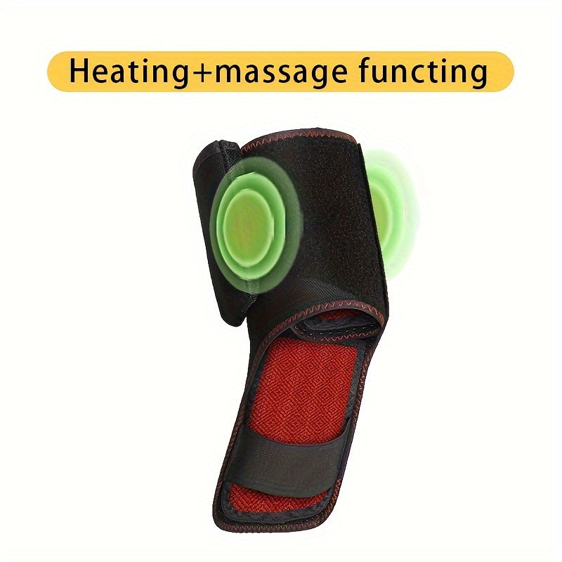 NNETM USB Heated Ankle Brace with Massage Function - Black