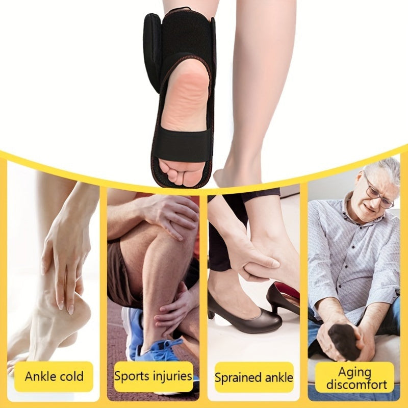 NNETM USB Heated Ankle Brace with Massage Function - Black