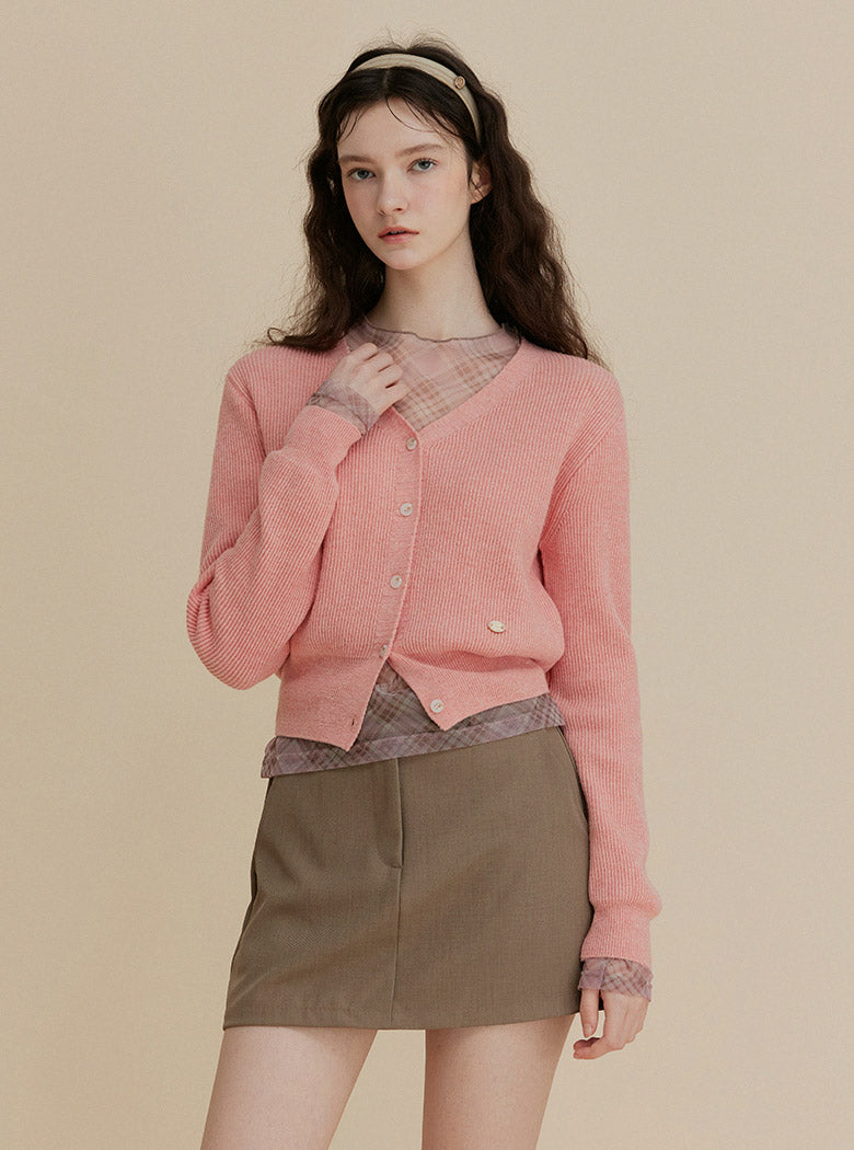 [TWEE] Caprin V-Neck Symbol Cardigan